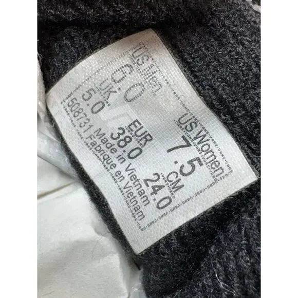 Vans Old Skool Lace Ups Shoes 6 M 7.5 W Black Suede Thrashed Rock WornIn Classic - Picture 8 of 14